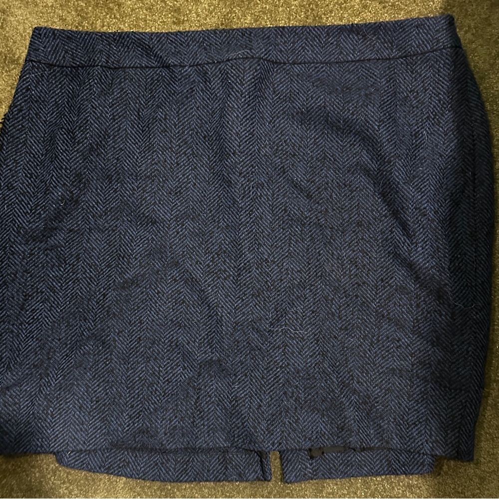 Lord & Taylor Blue Pencil Mini Skirt Work